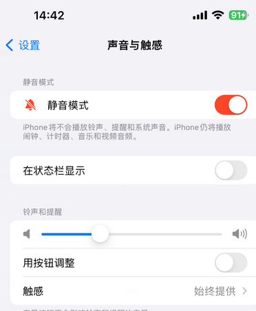 什运乡苹果15Pro维修网点分享iPhone15Pro系列机型中隐藏静音图标 